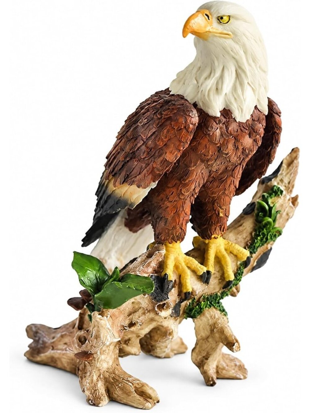 New Large Bald Eagle Patriotic Resin Statue Wild Bird Figurine Tabletop Decor